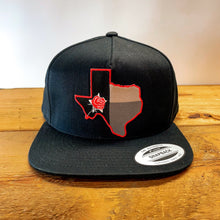 Load image into Gallery viewer, Big Classic Snapback Hat with Texas Red Rose Patch - Hats - BIGGIE TX (6957078380700)