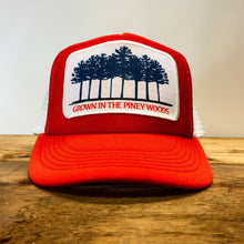 Load image into Gallery viewer, Big "Grown In The Piney Woods" Patch Trucker Hat - Hats - BIGGIE TX (5998977351836)