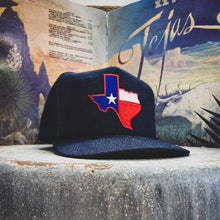 Load image into Gallery viewer, Big Texas Flag Patch Golf Hat With Braided Rope Trim - Hats - BIGGIE TX (5590843228316)