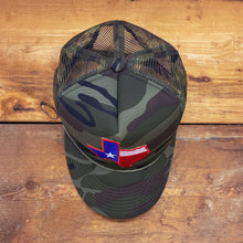 Load image into Gallery viewer, Big Texas Flag Patch Trucker Hat - Hats - BIGGIE TX (5591254204572)