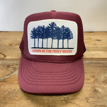 Load image into Gallery viewer, BIGGIE TX - "Grown In The Piney Woods" Patch on Big Trucker Hat - Hats - BIGGIE TX (5998977351836)