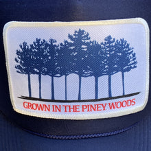 Load image into Gallery viewer, BIGGIE TX - "Grown In The Piney Woods" Patch on Lil'BIGGIE Size Trucker Hat - Hats - BIGGIE TX (5880296997020)