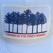 Load image into Gallery viewer, BIGGIE TX - "Grown In The Piney Woods" Patch on Lil'BIGGIE Size Trucker Hat - Hats - BIGGIE TX (5880296997020)