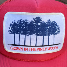 Load image into Gallery viewer, BIGGIE TX - "Grown In The Piney Woods" Patch on Lil'BIGGIE Size Trucker Hat - Hats - BIGGIE TX (5880296997020)