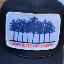 Load image into Gallery viewer, BIGGIE TX - "Grown In The Piney Woods" Patch on Lil'BIGGIE Size Trucker Hat - Hats - BIGGIE TX (5880296997020)