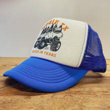 Load image into Gallery viewer, BIGGIE TX - “Raised in Texas" Truck Original Design on Big Trucker Hat - Hats - BIGGIE TX (5996007587996)