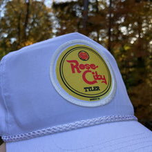 Load image into Gallery viewer, BIGGIE TX - Rose City (Tyler) Patch on Classic Golf Hat with Braided Rope Trim - Hats - BIGGIE TX (5596164915356)