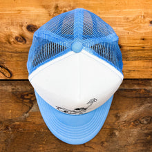 Load image into Gallery viewer, Cowgirl and Catfish Dance on Lil’BGGIE Size Trucker Hat - Hats - BIGGIE TX (5988278763676)