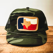 Load image into Gallery viewer, Leather Texas Flag Patch on Rope Hat - Hats - BIGGIETX (7308454690972)