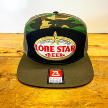 Load image into Gallery viewer, Richardson Flat Bill Snapback with Lone Star Beer Patch - Hats - BIGGIE TX (6709219197084)