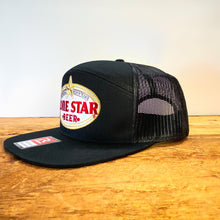 Load image into Gallery viewer, Richardson Flat Bill Snapback with Lone Star Beer Patch - Hats - BIGGIE TX (6709219197084)