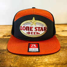 Load image into Gallery viewer, Richardson Flat Bill Snapback with Lone Star Beer Patch - Hats - BIGGIE TX (6709219197084)