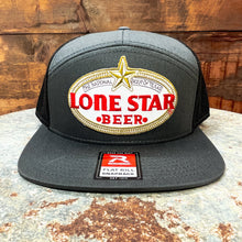 Load image into Gallery viewer, Richardson Flat Bill Snapback with Lone Star Beer Patch - Hats - BIGGIETX (6709219197084)