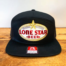 Load image into Gallery viewer, Richardson Flat Bill Snapback with Lone Star Beer Patch - Hats - BIGGIE TX (6709219197084)