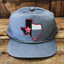 Load image into Gallery viewer, Texas Flag Patch Golf Hat With Braided Rope Trim - Hats - BIGGIETX Hats (5590843228316)