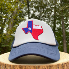 Load image into Gallery viewer, Texas Flag Patch on XL Trucker Hat for Big Heads - Various Colors - Hats - BIGGIE TX (5591254204572)