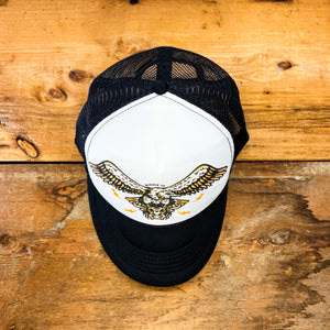 BIGGIE TX - Texas Vulture Design on Big Trucker Hat (5857469726876)