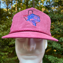 Load image into Gallery viewer, BIGGIE TX - Bass Fishing/Texas Design on Classic Golf Hat with Braid - Various Colors (5752601149596)
