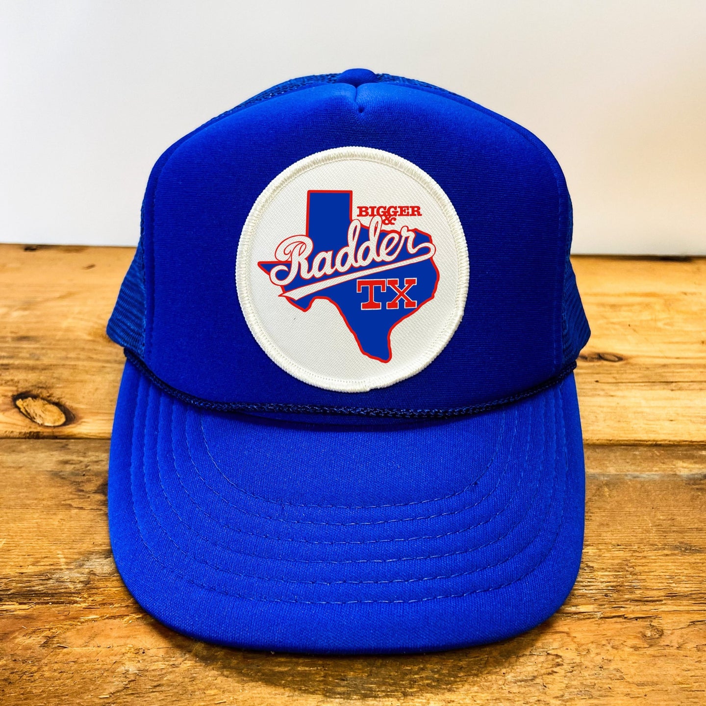 Big “Bigger & Radder TX” Patch Trucker Hat - Hats - BIGGIE TX (6203246543004)