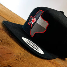 Load image into Gallery viewer, Big Classic Snapback Hat with Texas Red Rose Patch - Hats - BIGGIE TX (6957078380700)
