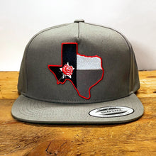 Load image into Gallery viewer, Big Classic Snapback Hat with Texas Red Rose Patch - Hats - BIGGIE TX (6957078380700)
