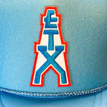 Load image into Gallery viewer, Big ETX Patch Trucker Hat (Houston Oilers-style logo) - Hats - BIGGIE TX (5996067225756)
