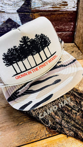 Big "Grown In The Piney Woods" Trucker Hat (no patch) - Hats - BIGGIE TX (6087769850012)