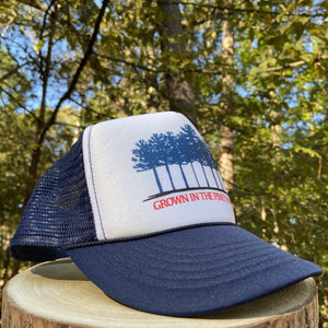 Big "Grown In The Piney Woods" Trucker Hat (no patch) - Hats - BIGGIE TX (6087769850012)