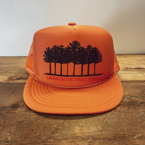 Big "Grown In The Piney Woods" Trucker Hat (no patch) - Hats - BIGGIE TX (6087769850012)