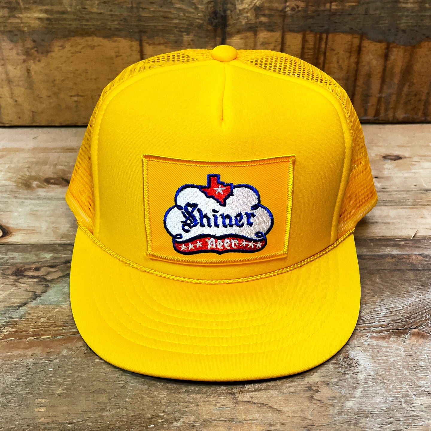 Big Shiner Bock Trucker Hat with Patch - Hats - BIGGIETX (6715601387676)