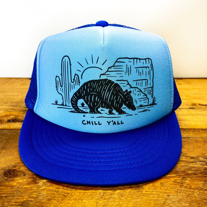Big Texas Armadillo Trucker Hat - Hats - BIGGIE TX (6713394036892)