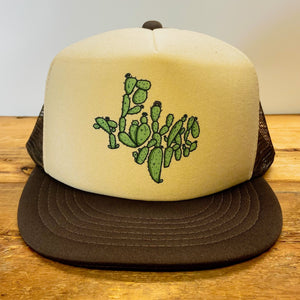 Big Texas Cactus Trucker Hat - Hats - BIGGIE TX (6628731617436)