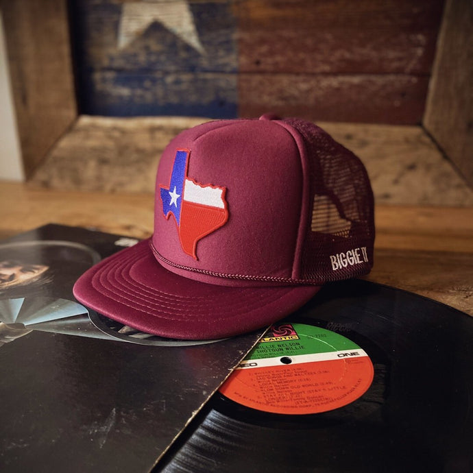 Big Texas Flag Patch Trucker Hat - Hats - BIGGIE TX (5591254204572)