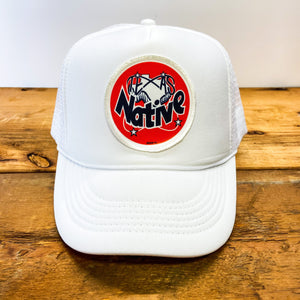 Big Texas Native Patch Trucker Hat - Hats - BIGGIE TX (6071067869340)