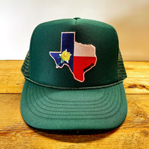 Big Trucker Hat with Texas Yellow Rose Patch - Hats - BIGGIE TX (7002194837660)