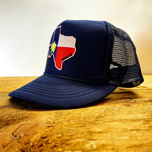 Load image into Gallery viewer, Big Trucker Hat with Texas Yellow Rose Patch - Hats - BIGGIE TX (7002194837660)
