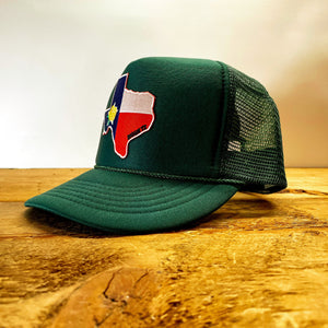 Big Trucker Hat with Texas Yellow Rose Patch - Hats - BIGGIE TX (7002194837660)