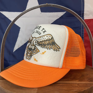 BIGGIE TX - Neon Vulture Design on Big Trucker Hat - Hats - BIGGIE TX (5857469726876)