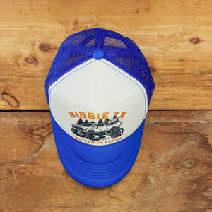 BIGGIE TX - ‚ÄúRaised in Texas" Truck Original Design on Big Trucker Hat - Hats - BIGGIE TX (5996007587996)