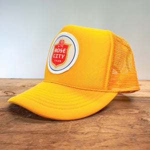 BIGGIE TX - Rose City (Tyler, TX) Original Design on Big Trucker Hat with Custom Patch - Hats - BIGGIE TX (5779237568668)