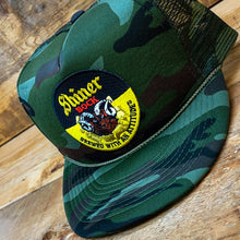Load image into Gallery viewer, Camo Shiner Bock Trucker Hat with Patch - Hats - BIGGIETX Hats (7469095813276)
