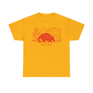 Chill Y'all Armadillo Short Sleeve T-Shirt - Texas Heat - T-Shirt - BiggieTexas