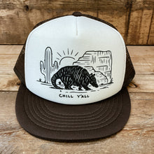 Load image into Gallery viewer, Chill Y’all Texas Armadillo Trucker Hat - Hats - BIGGIETX Hats (6713394036892)
