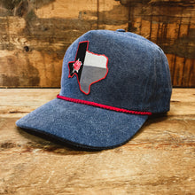Load image into Gallery viewer, Classic Rope Hat with Texas Red Rose Patch - Hats - BIGGIETX (7199870648476)
