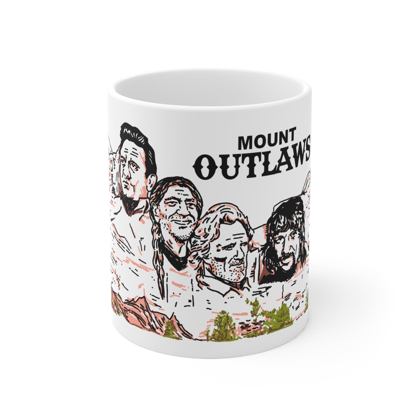 Mount Outlaws Coffee Mug 11oz - Mug - BiggieTexas