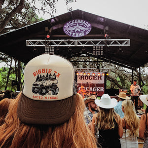 Raised in Texas Truck Design Trucker Hat - Hats - BIGGIETX Hats (5996007587996)