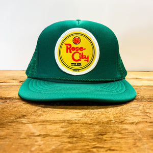 Regular Size Rose City / Tyler, TX (Mineral Water Style) Patch Trucker Hat - Hats - BIGGIE TX (5849939214492)