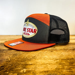 Richardson Flat Bill Snapback with Lone Star Beer Patch - Hats - BIGGIE TX (6709219197084)
