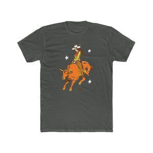 Rodeo Cowgirl T-Shirt - Bullrider Cowgirl - T-Shirt - BiggieTexas