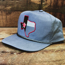 Load image into Gallery viewer, Texas Flag Patch Golf Hat With Braided Rope Trim - Hats - BIGGIETX Hats (5590843228316)
